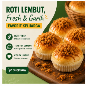 Roti abon lembut homemade Banyuwangi