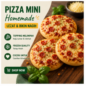 Pizza mini frozen homemade Banyuwangi